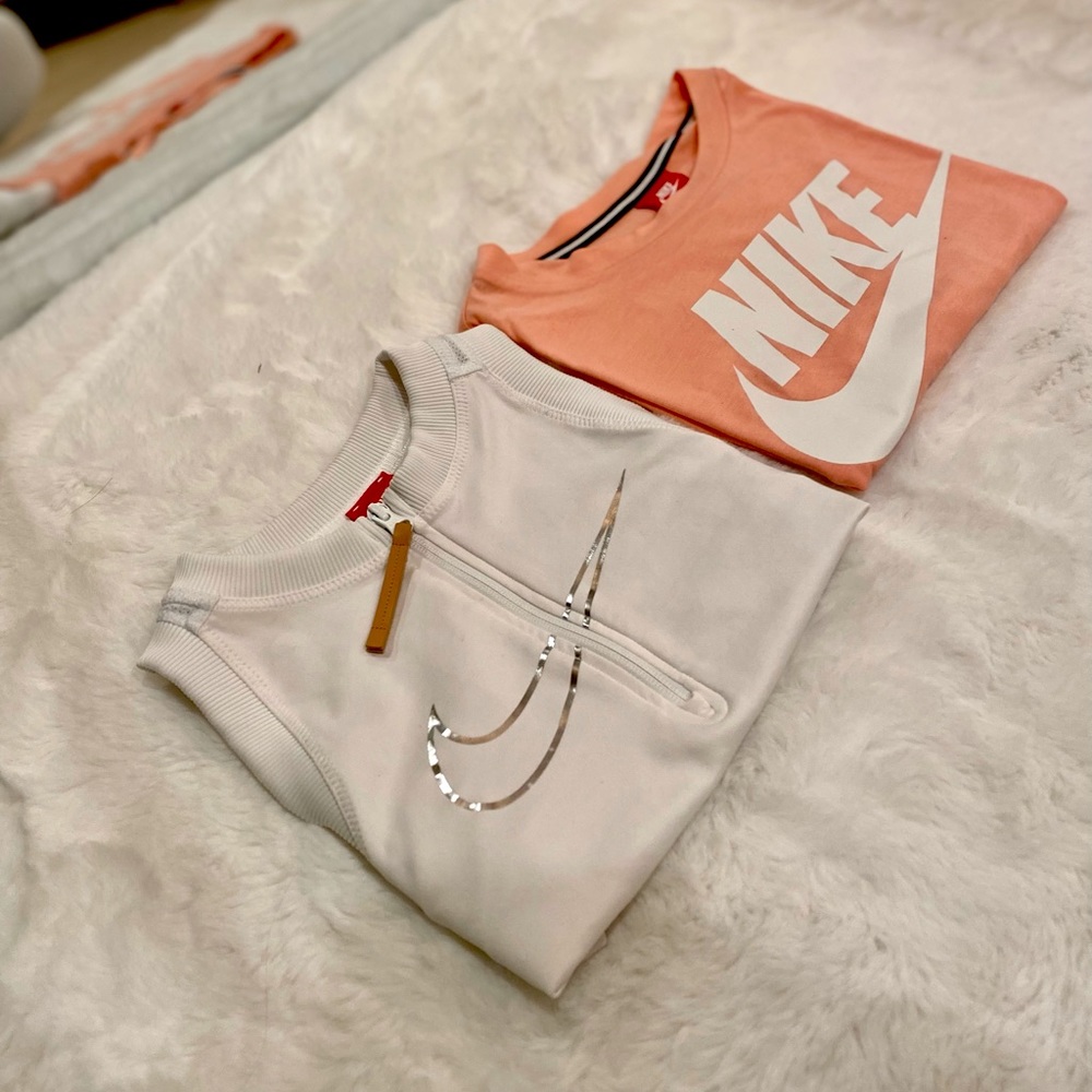 Nike Mesh Zip Crop Top Bundle | Size Small
